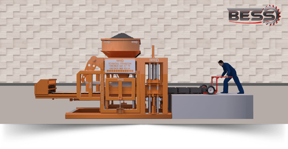 PRS800 SEMI-AUTOMATIC HOLLOW BLOCK MACHINE ⚙️