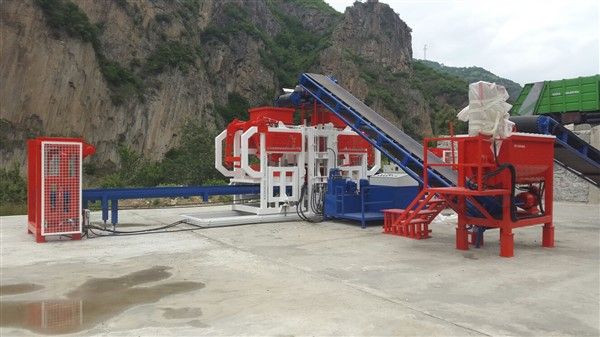 cement brick making machine with mixer