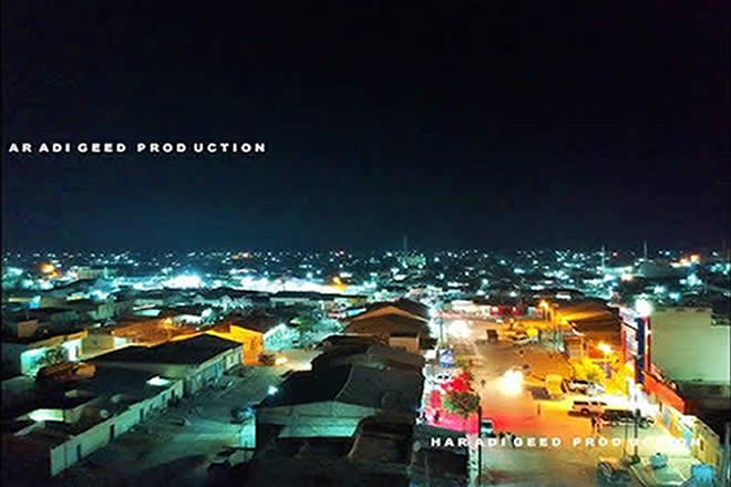 lasanod city somali at night